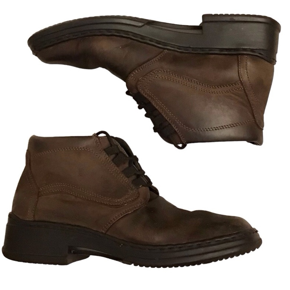 Josef Seidel 8.5 (41) Ankle Boots Men’s Leather Lace Up Brown Comfort Shoes